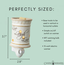 Load image into Gallery viewer, Live, Love, Laugh Pluggable Fragrance Warmer